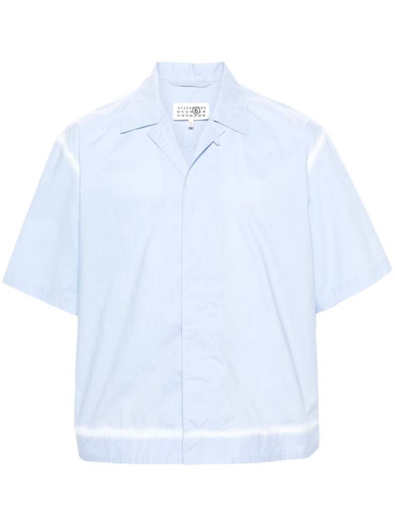 MM6 Maison Margiela poplin cotton shirt - Blue von MM6 Maison Margiela