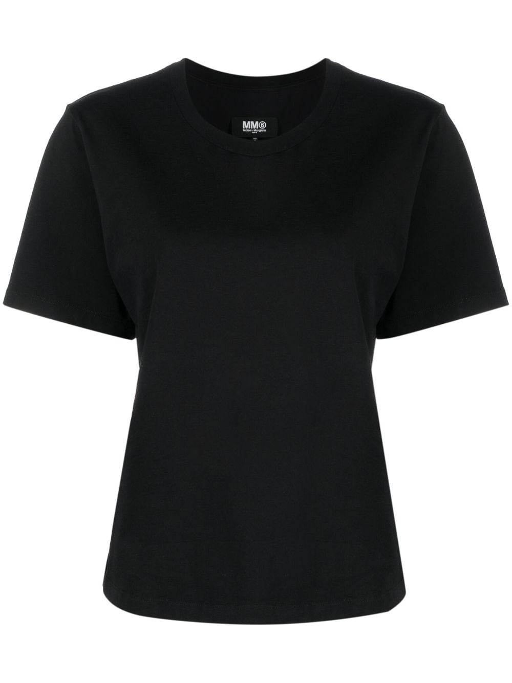 MM6 Maison Margiela short-sleeved cotton T-shirt - Black von MM6 Maison Margiela