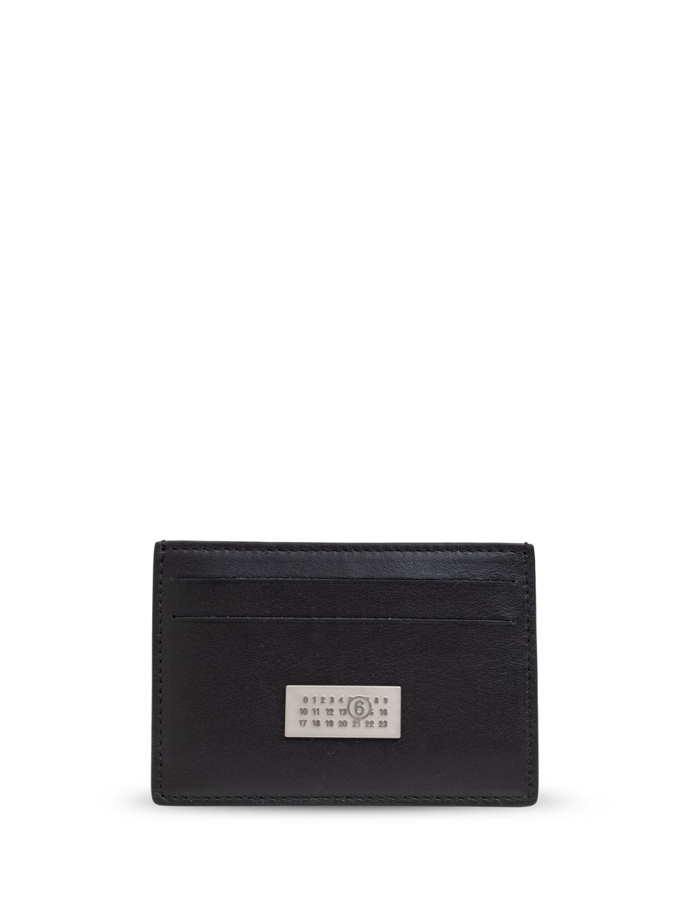 MM6 Maison Margiela signature numbers motif leather cardholder - Black von MM6 Maison Margiela