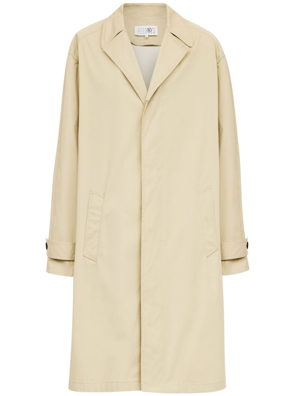 MM6 Maison Margiela single-breasted coat - Neutrals von MM6 Maison Margiela