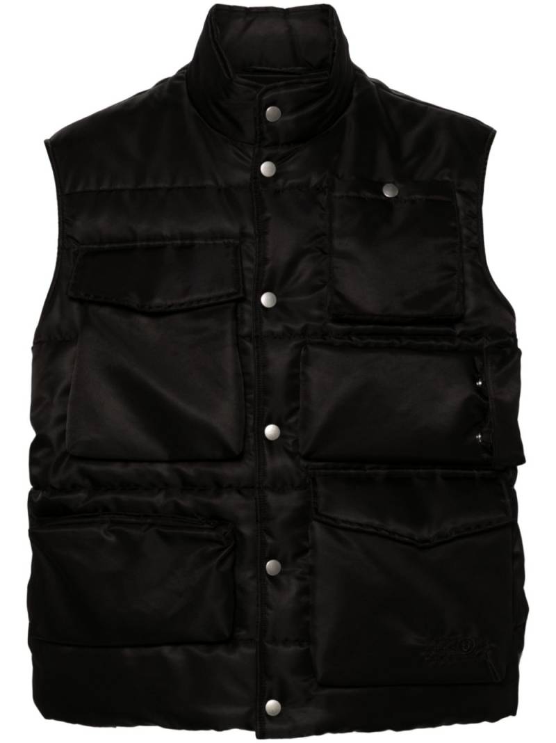 MM6 Maison Margiela single-stitch logo gilet - Black von MM6 Maison Margiela