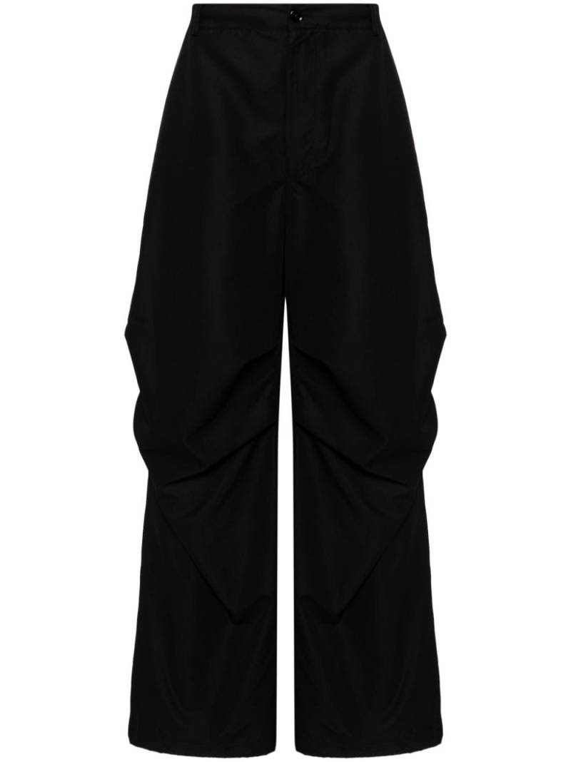 MM6 Maison Margiela single-stitch logo trousers - Black von MM6 Maison Margiela