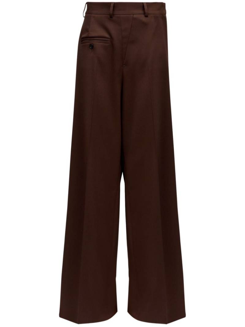 MM6 Maison Margiela single-stitch logo trousers - Brown von MM6 Maison Margiela