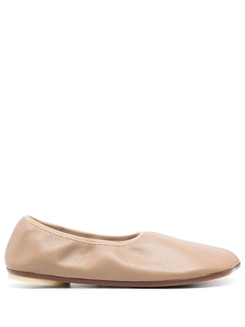 MM6 Maison Margiela Anatomic soft ballerina shoes - Neutrals von MM6 Maison Margiela