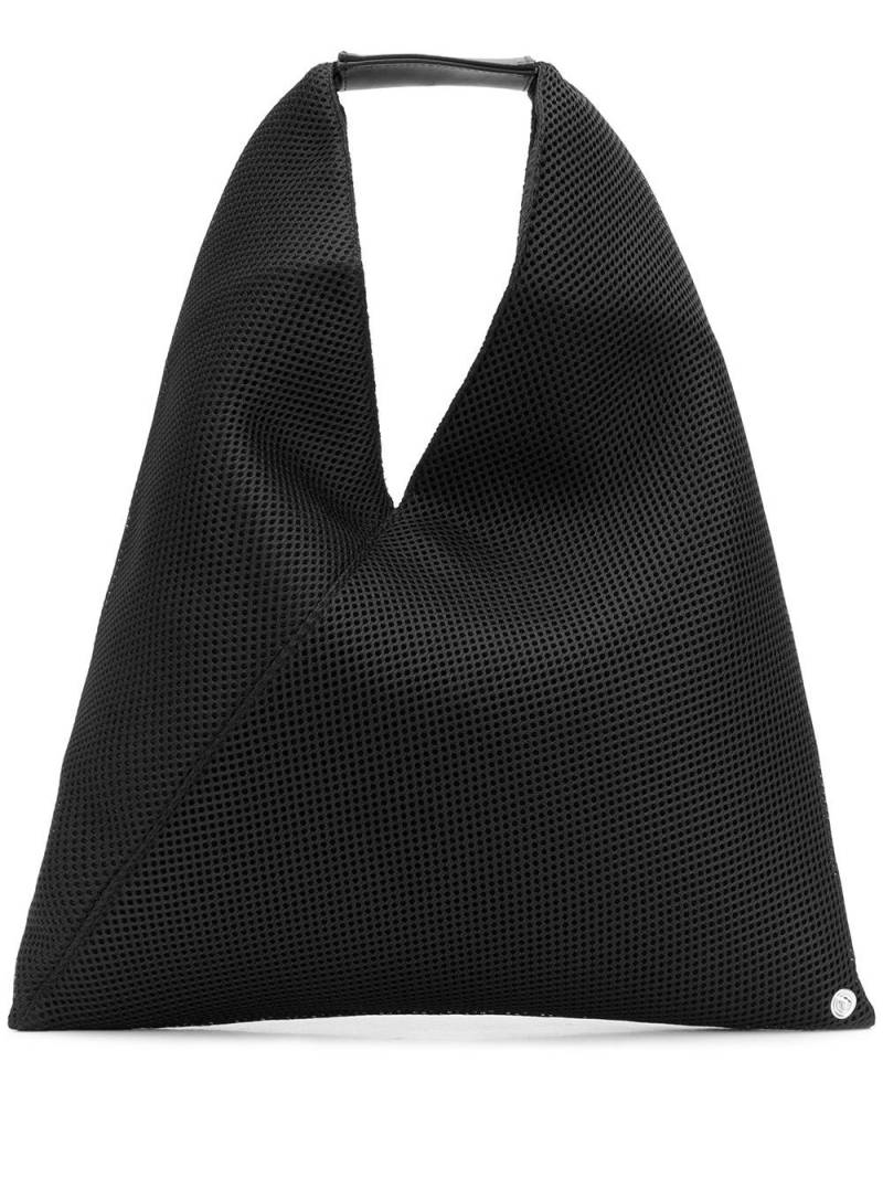 MM6 Maison Margiela small Japanese mesh tote bag - Black von MM6 Maison Margiela