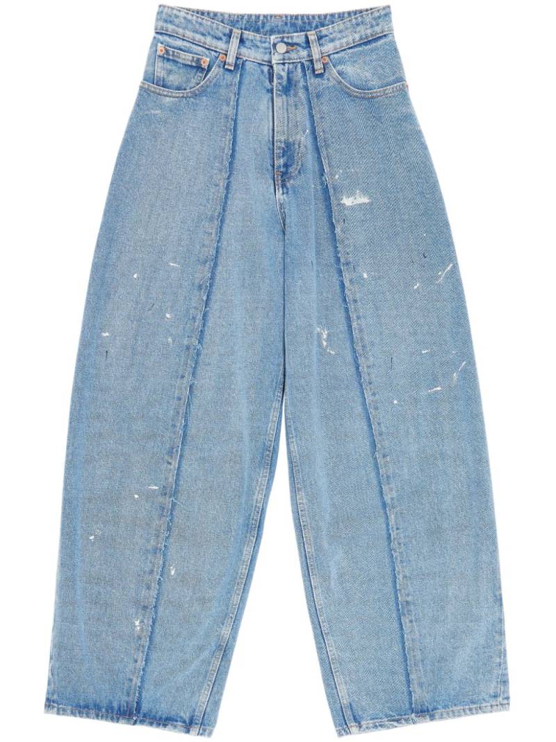 MM6 Maison Margiela straight-leg cotton jeans - Blue von MM6 Maison Margiela