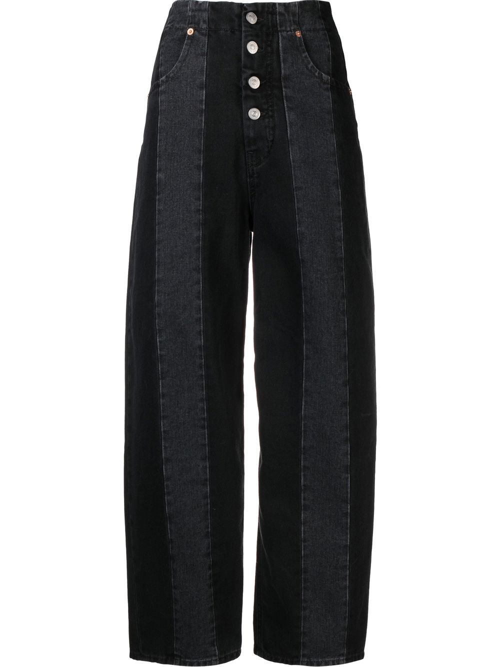 MM6 Maison Margiela straight-leg cropped jeans - Black von MM6 Maison Margiela