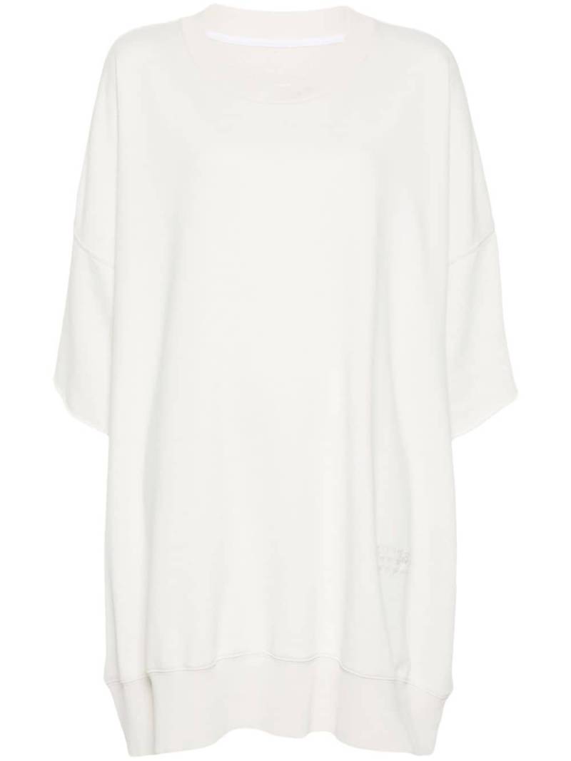 MM6 Maison Margiela sweatshirt dress - White von MM6 Maison Margiela