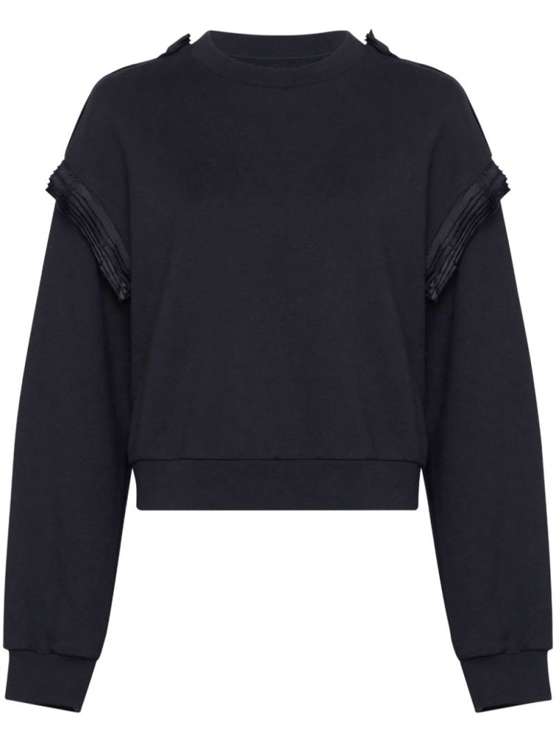 MM6 Maison Margiela unbrushed cotton jersey sweatshirt - Black von MM6 Maison Margiela