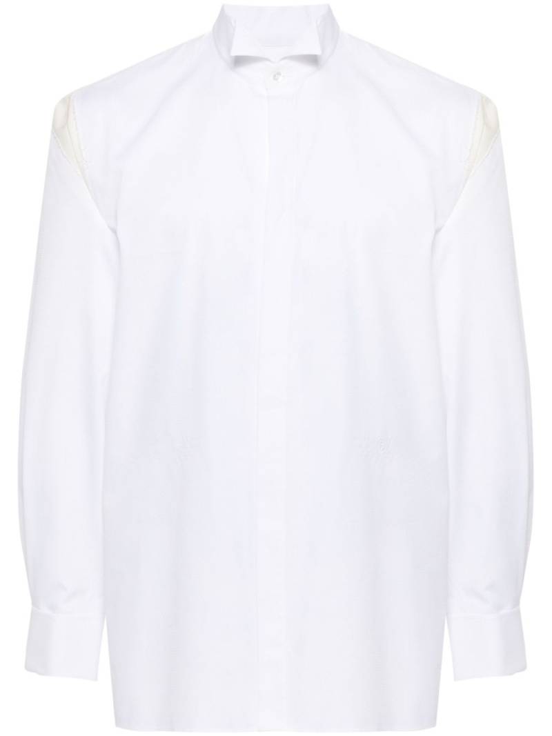 MM6 Maison Margiela unfinished-effect shirt - White von MM6 Maison Margiela