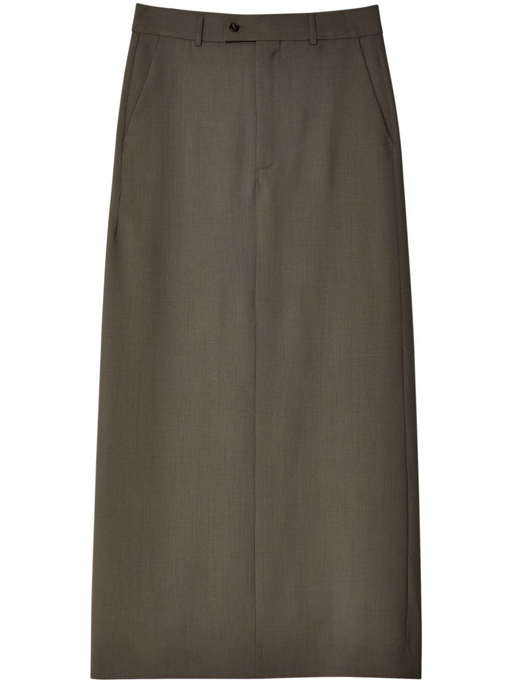 MM6 Maison Margiela virgin-wool maxi skirt - Brown von MM6 Maison Margiela