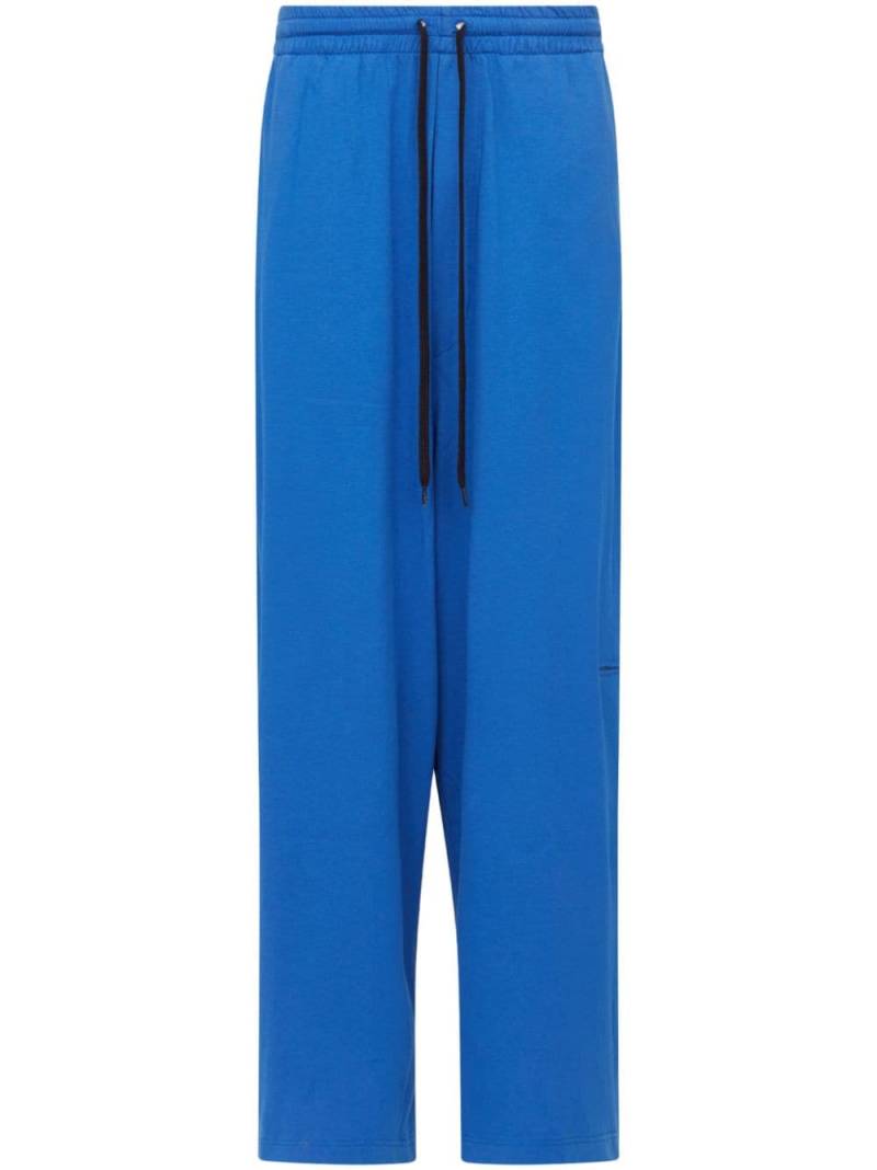 MM6 Maison Margiela wide-leg cotton trousers - Blue von MM6 Maison Margiela