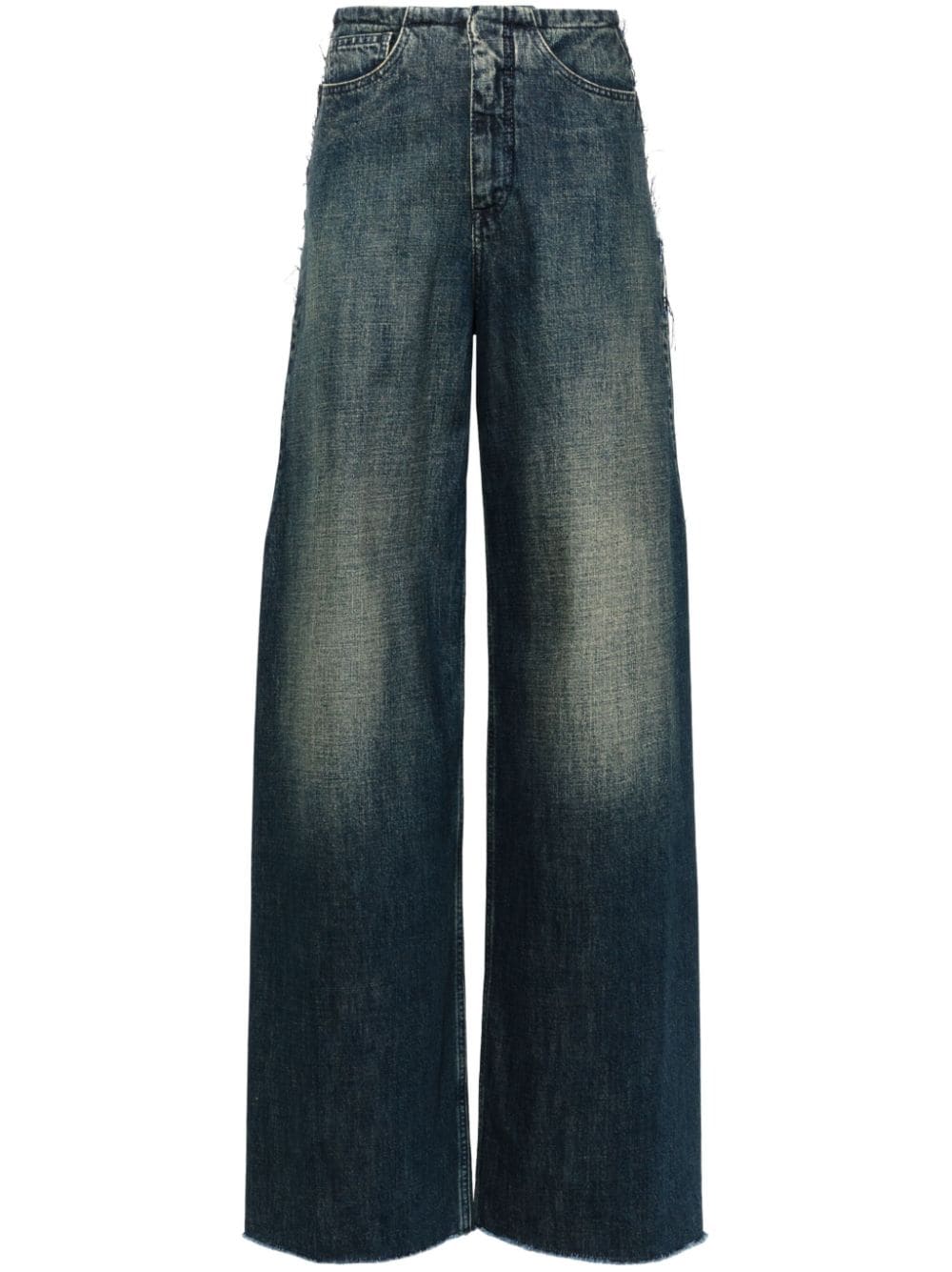 MM6 Maison Margiela wide-leg jeans - Blue von MM6 Maison Margiela