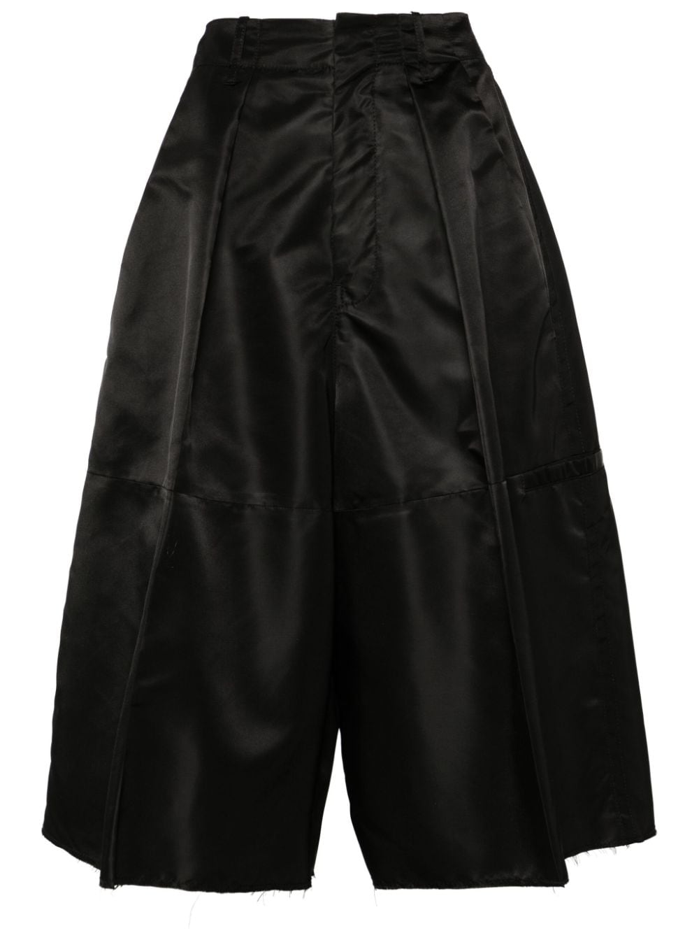 MM6 Maison Margiela wide-leg satin shorts - Black von MM6 Maison Margiela