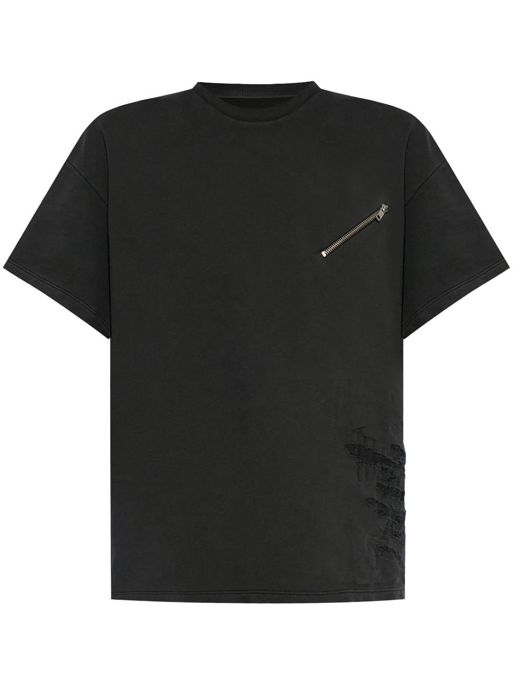 MM6 Maison Margiela zip-pocket T-shirt - Black von MM6 Maison Margiela