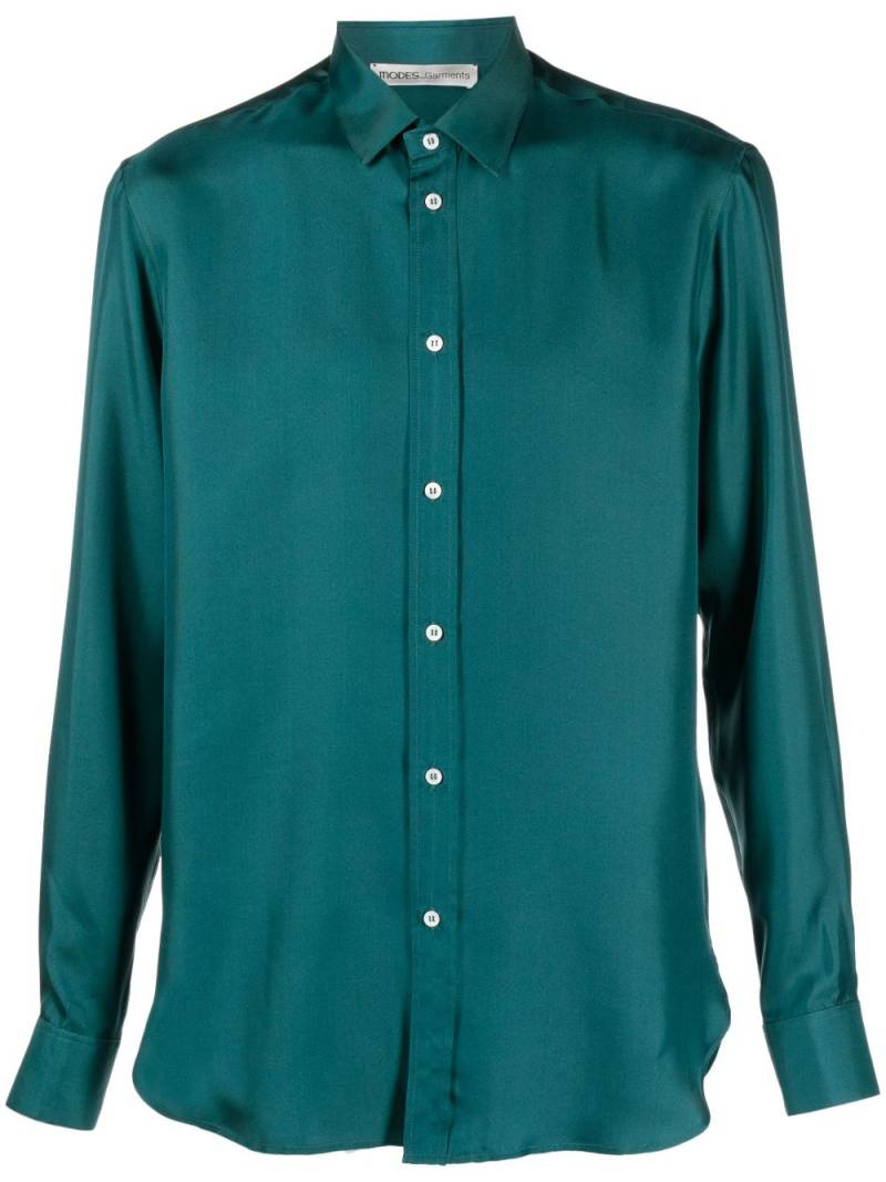 MODES GARMENTS buttoned silk shirt - Green von MODES GARMENTS