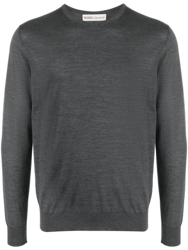 MODES GARMENTS fine-knit merino wool jumper - Grey von MODES GARMENTS