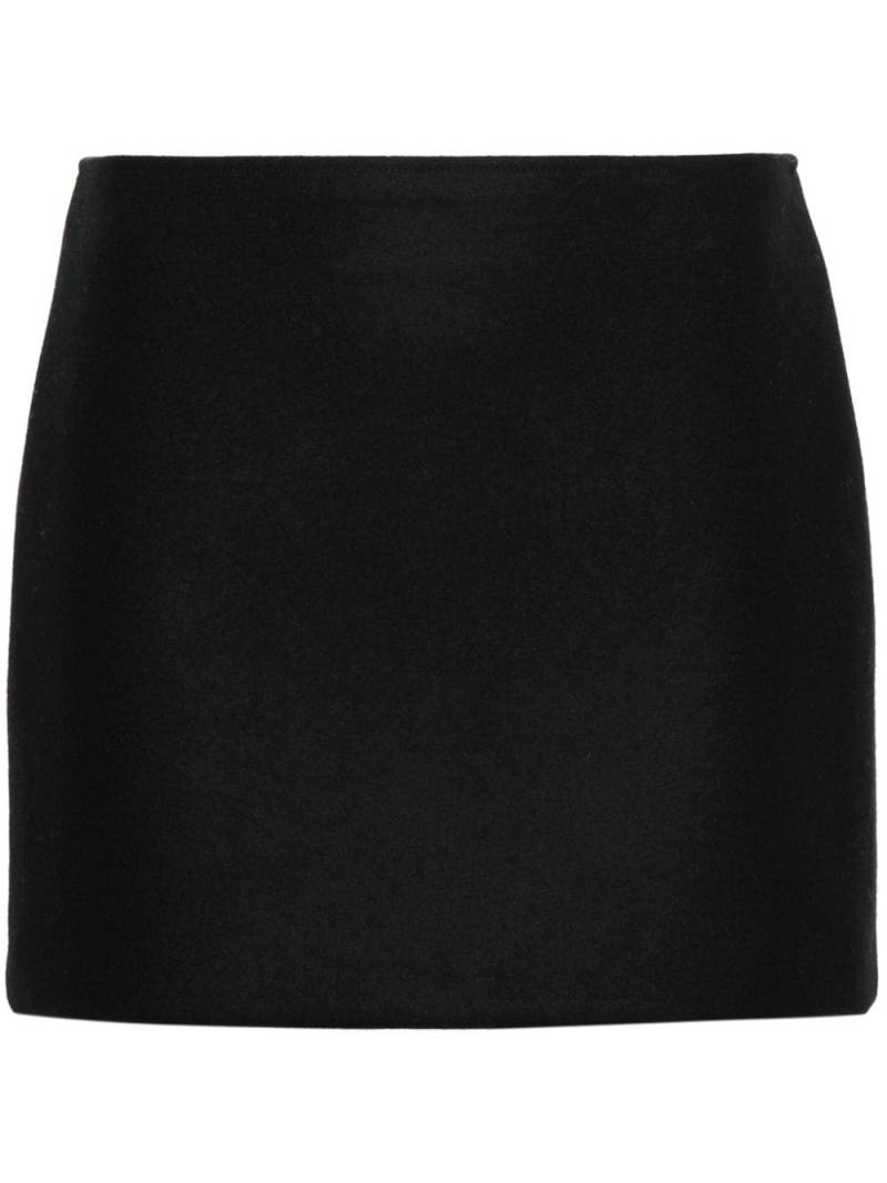 MODES GARMENTS fleted wool mini skirt - Black von MODES GARMENTS