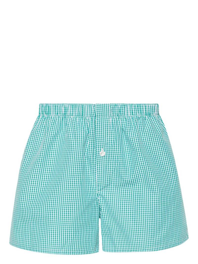 MODES GARMENTS gingham-check cotton boxers - Green von MODES GARMENTS