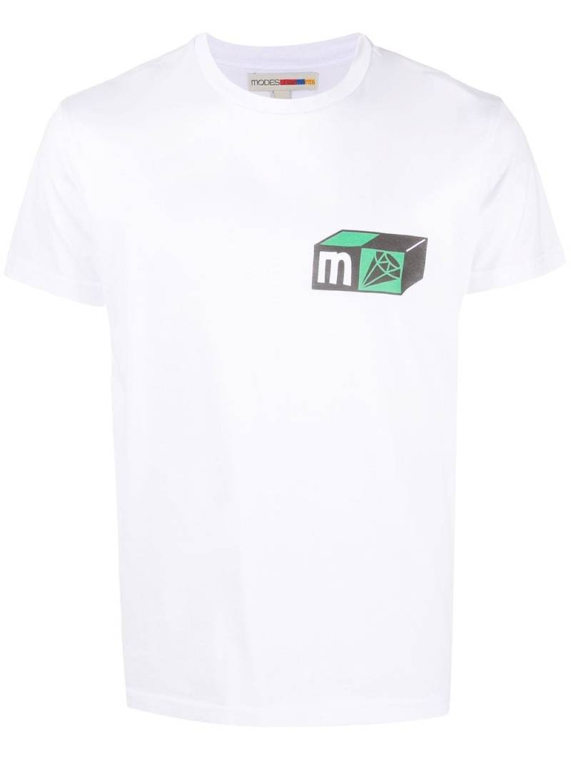 MODES GARMENTS graphic-print cotton T-shirt - White von MODES GARMENTS