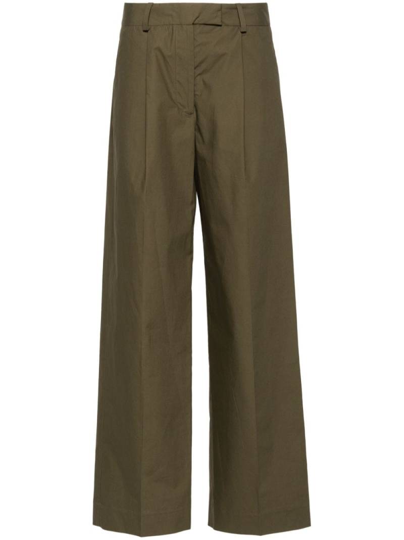 MODES GARMENTS poplin straight-leg trousers - Green von MODES GARMENTS