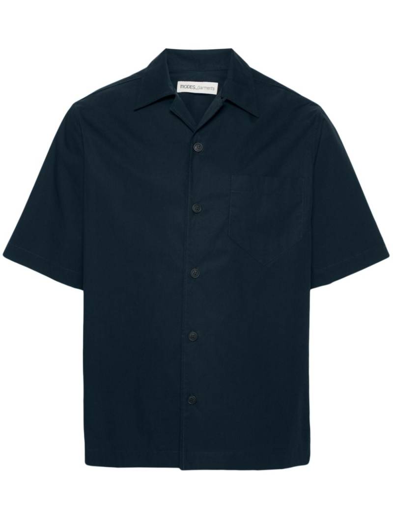 MODES GARMENTS short-sleeve poplin shirt - Blue von MODES GARMENTS