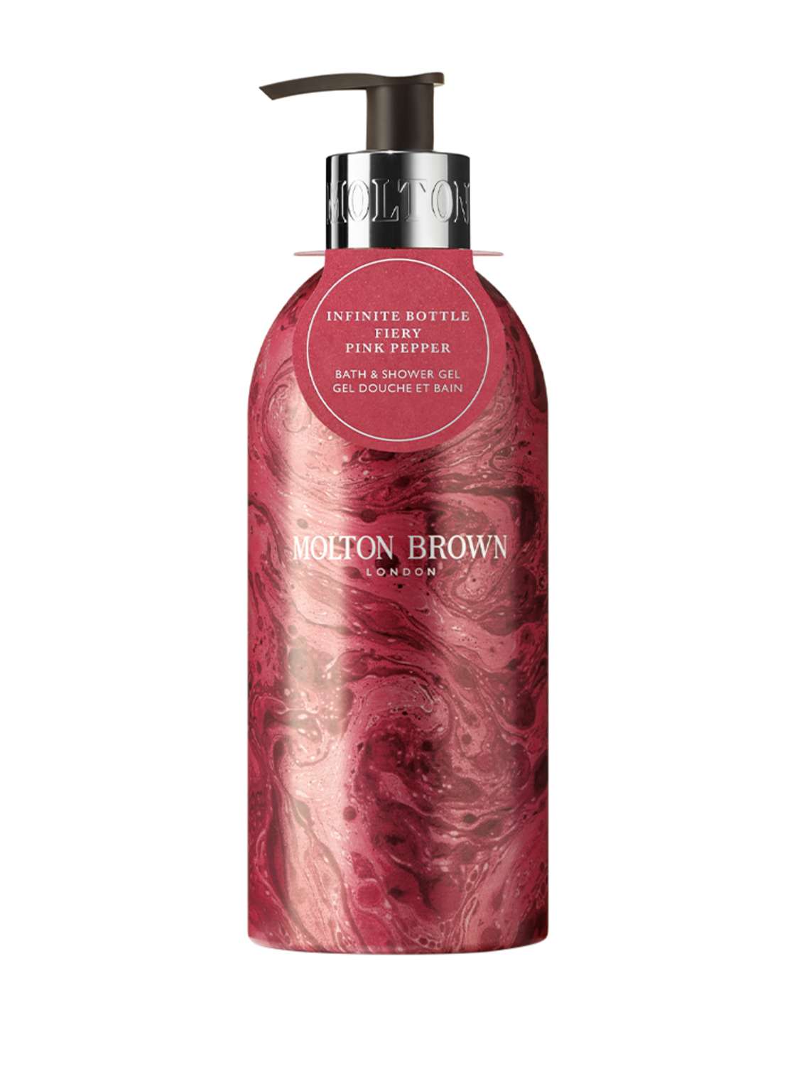 Molton Brown Infinite Bottle Fiery Pink Pepper Refillable Bath & Shower Gel 400 ml von MOLTON BROWN