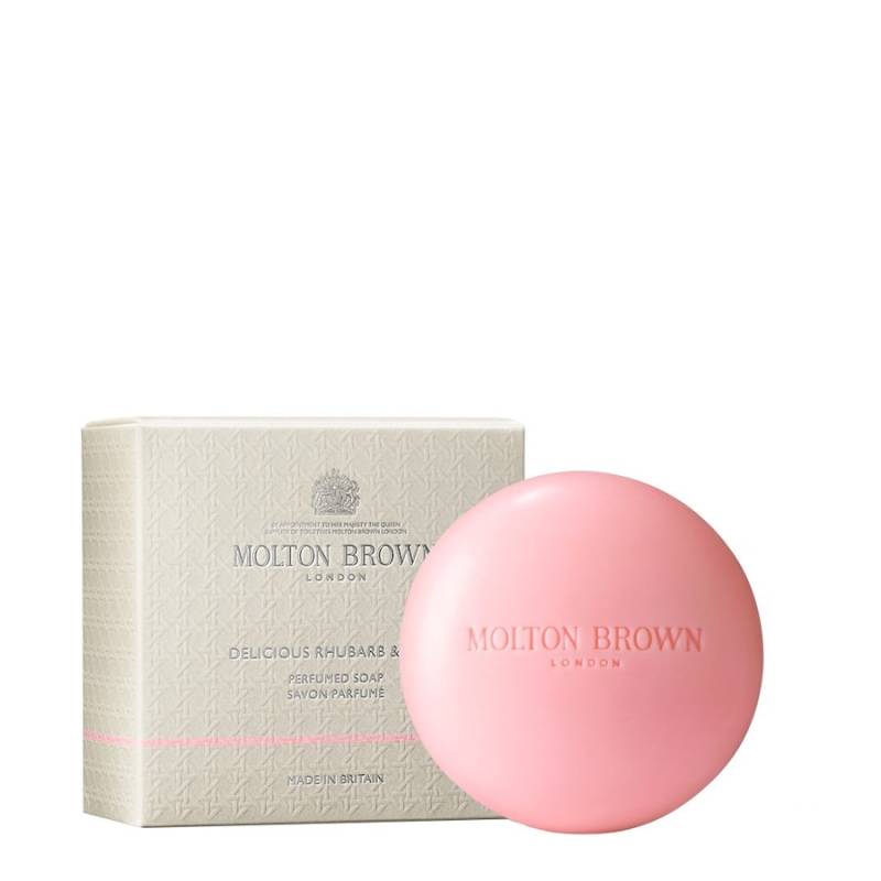 Molton Brown  Molton Brown Delicious Rhubarb & Rose Parfümierte Seife koerperseife 150.0 g von MOLTON BROWN