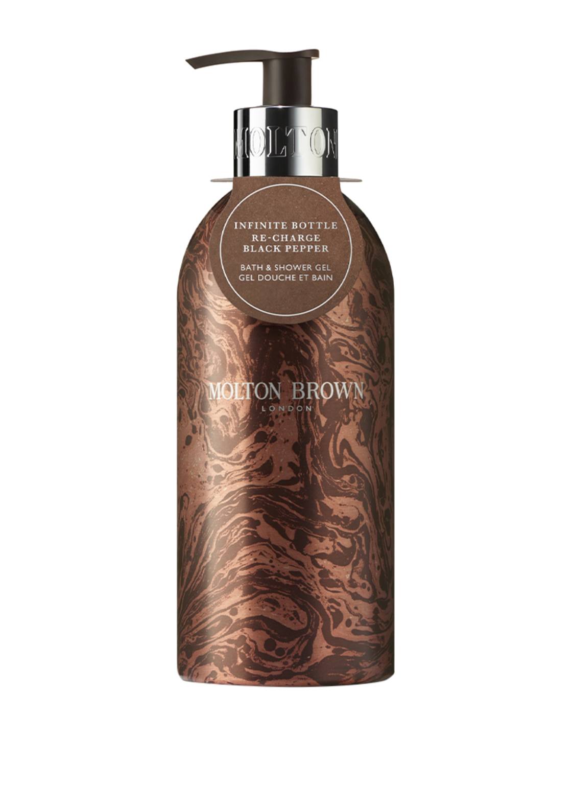 Molton Brown Re-Charge Black Pepper Refillable Bath & Shower Gel 400 ml von MOLTON BROWN