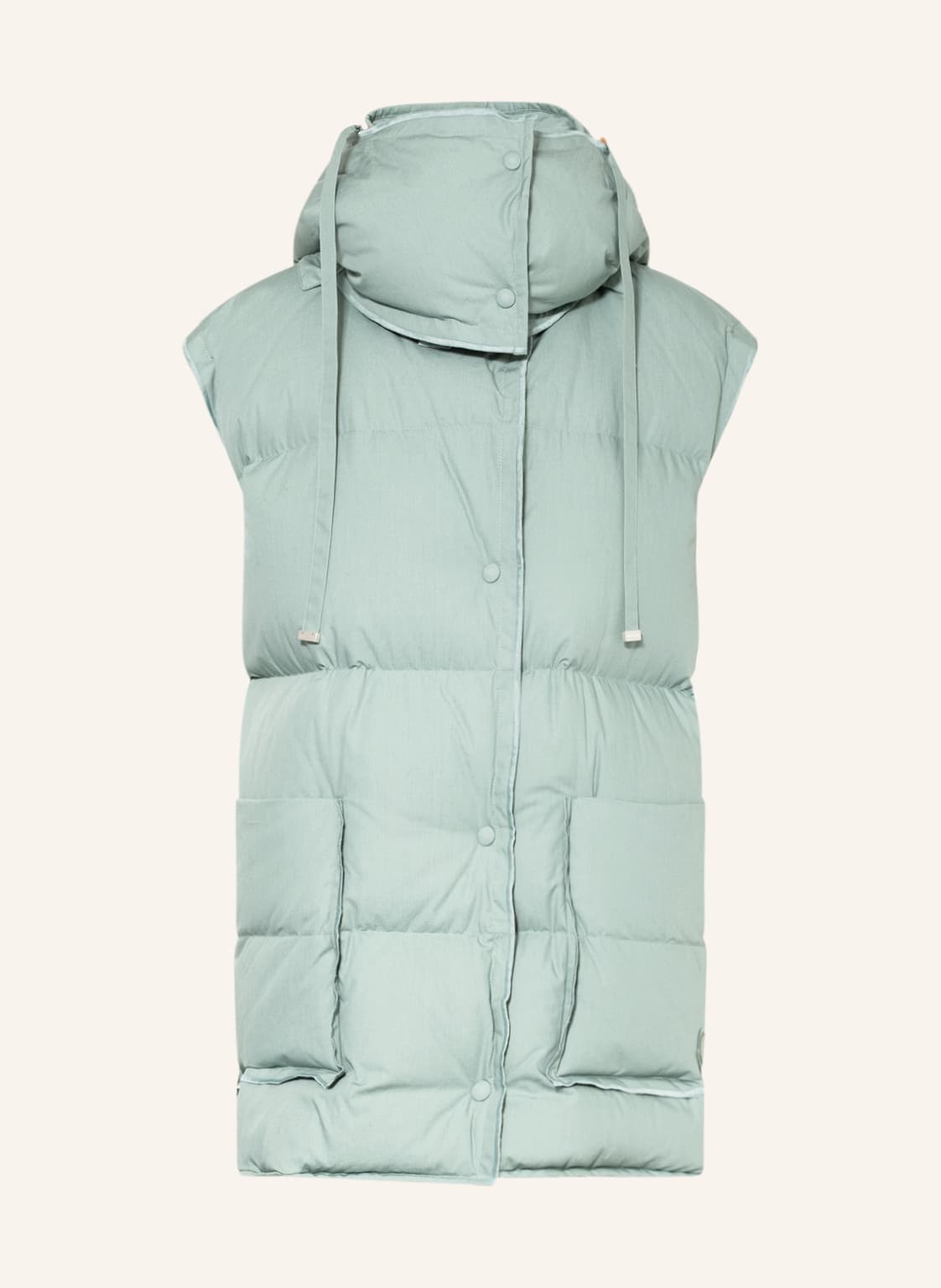 Moncler Genius Oversized-Daunenweste Batty Mit Abnehmbarer Kapuze blau von MONCLER GENIUS