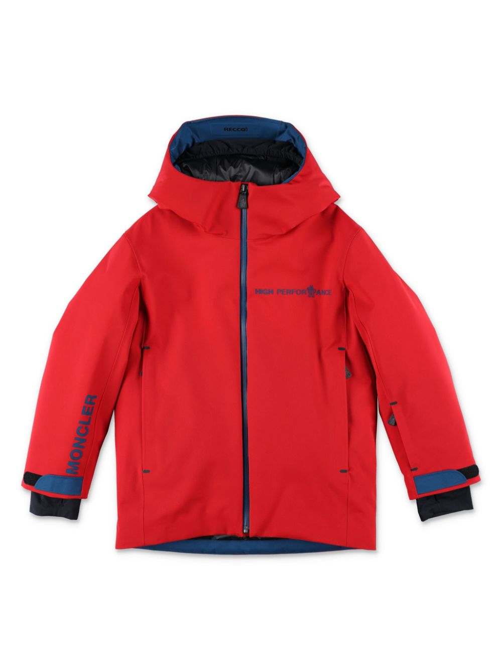 MONCLER GRENOBLE KIDS hooded padded jacket - Red von MONCLER GRENOBLE KIDS