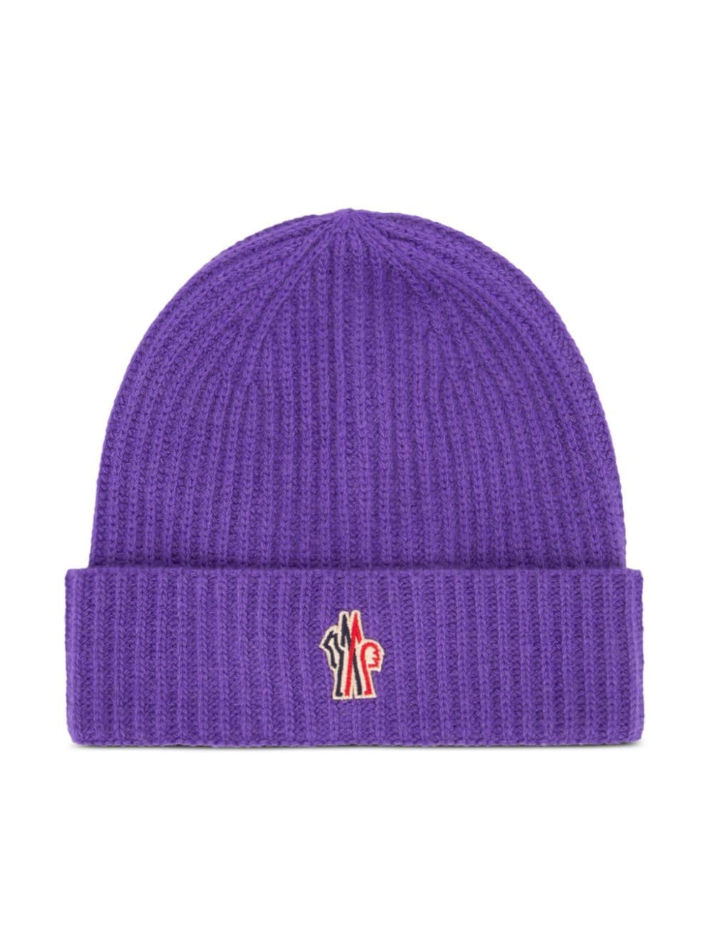 MONCLER GRENOBLE KIDS logo-embroidered beanie - Purple von MONCLER GRENOBLE KIDS