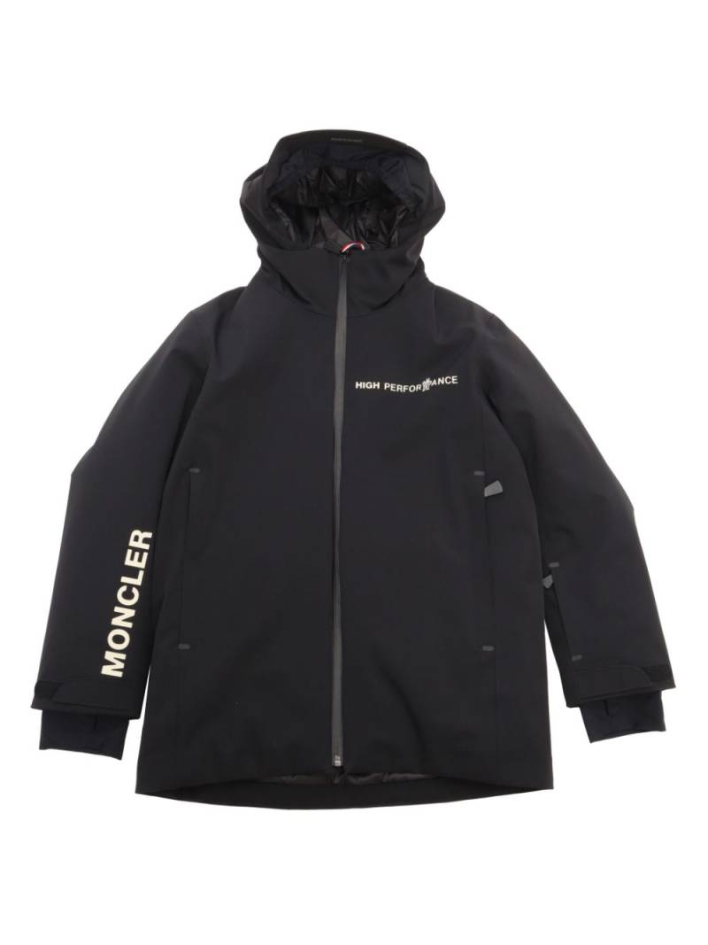 MONCLER GRENOBLE KIDS logo parka - Black von MONCLER GRENOBLE KIDS