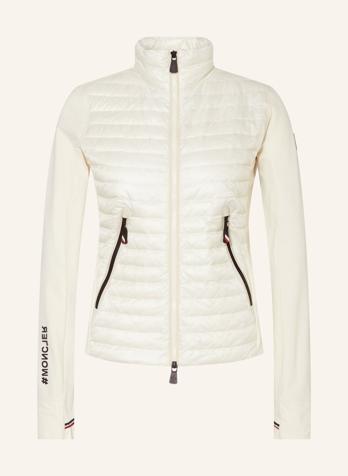 Moncler Grenoble Daunenjacke Im Materialmix weiss von MONCLER GRENOBLE