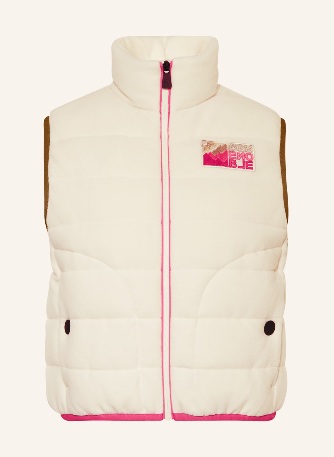 Moncler Grenoble Daunenweste Day Namic Aus Flanell weiss von MONCLER GRENOBLE