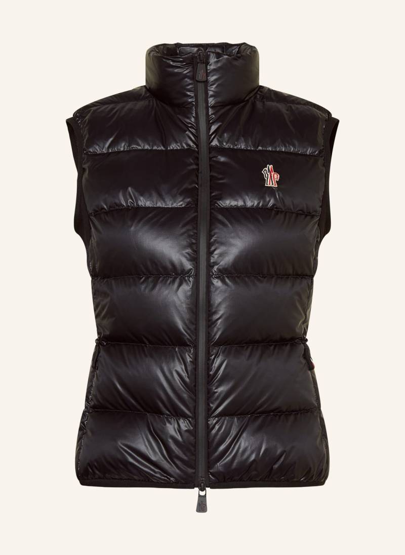 Moncler Grenoble Daunenweste Im Materialmix schwarz von MONCLER GRENOBLE