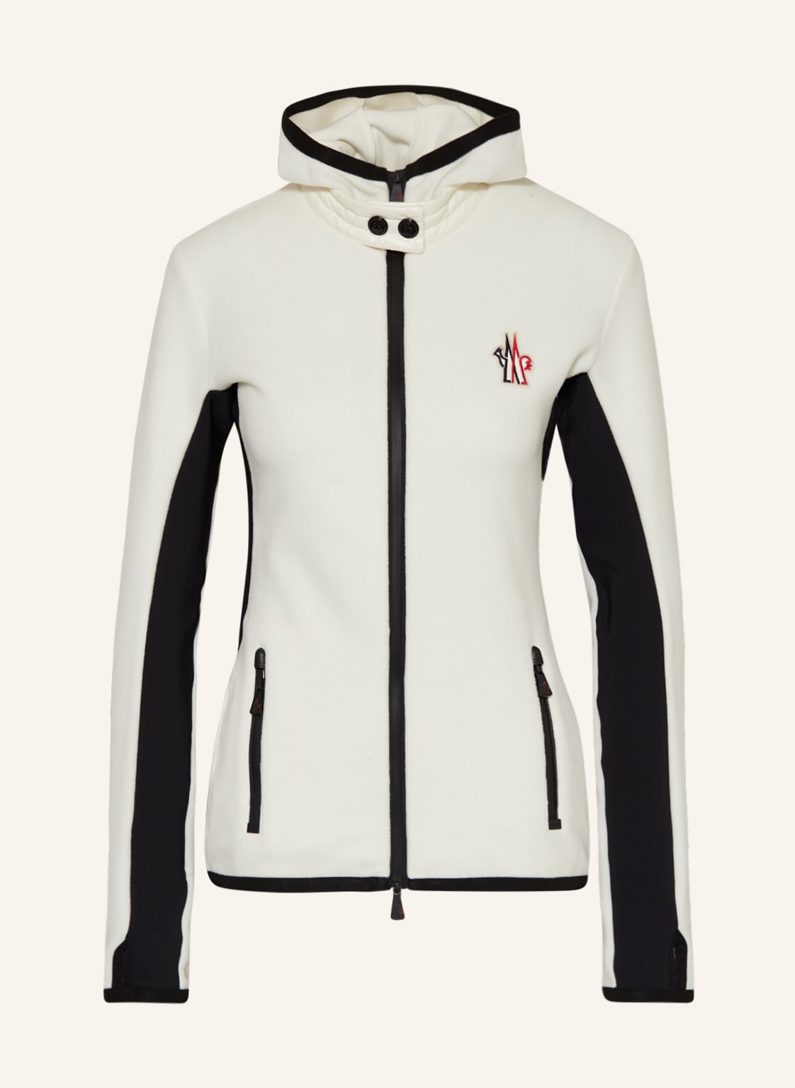 Moncler Grenoble Hybrid-Fleecejacke weiss von MONCLER GRENOBLE