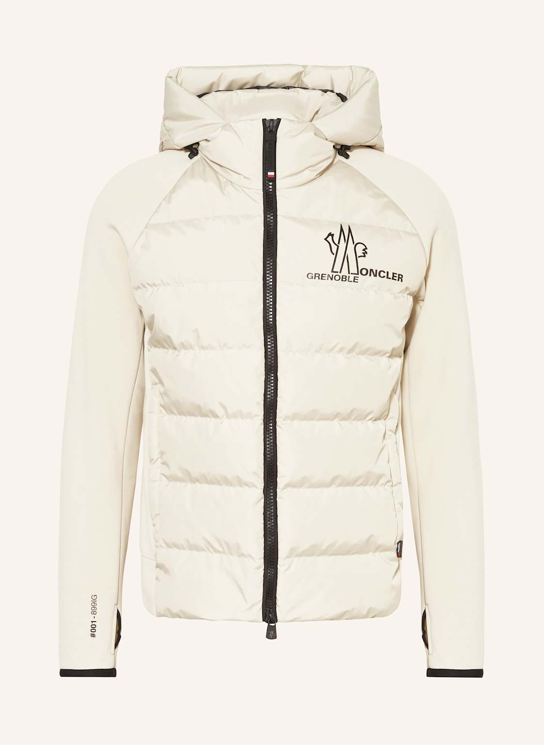 Moncler Grenoble Lightweight-Daunenjacke Im Materialmix beige von MONCLER GRENOBLE