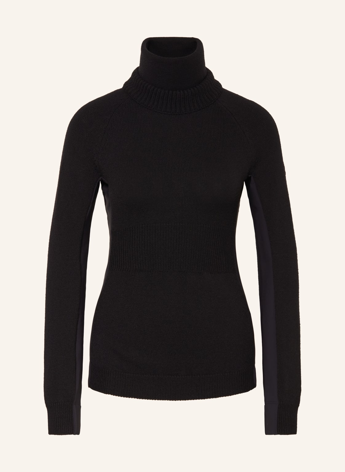 Moncler Grenoble Rollkragenpullover Im Materialmix schwarz von MONCLER GRENOBLE