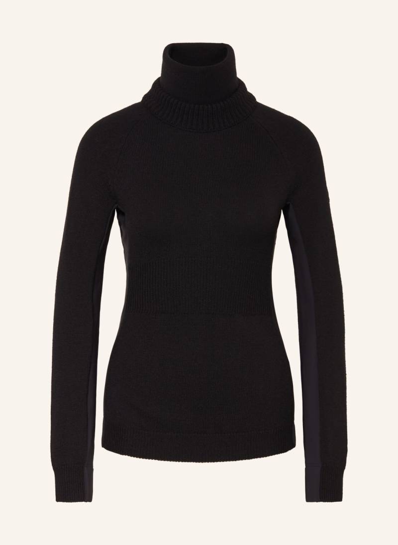 Moncler Grenoble Rollkragenpullover Im Materialmix schwarz von MONCLER GRENOBLE