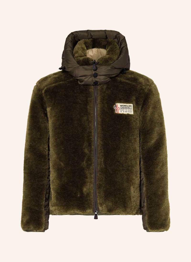 Moncler Grenoble Teddyfell-Jacke Wengi Zum Wenden braun von MONCLER GRENOBLE