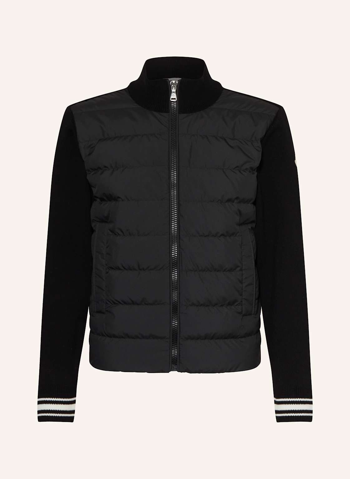 Moncler Enfant Blouson Im Materialmix schwarz von MONCLER enfant