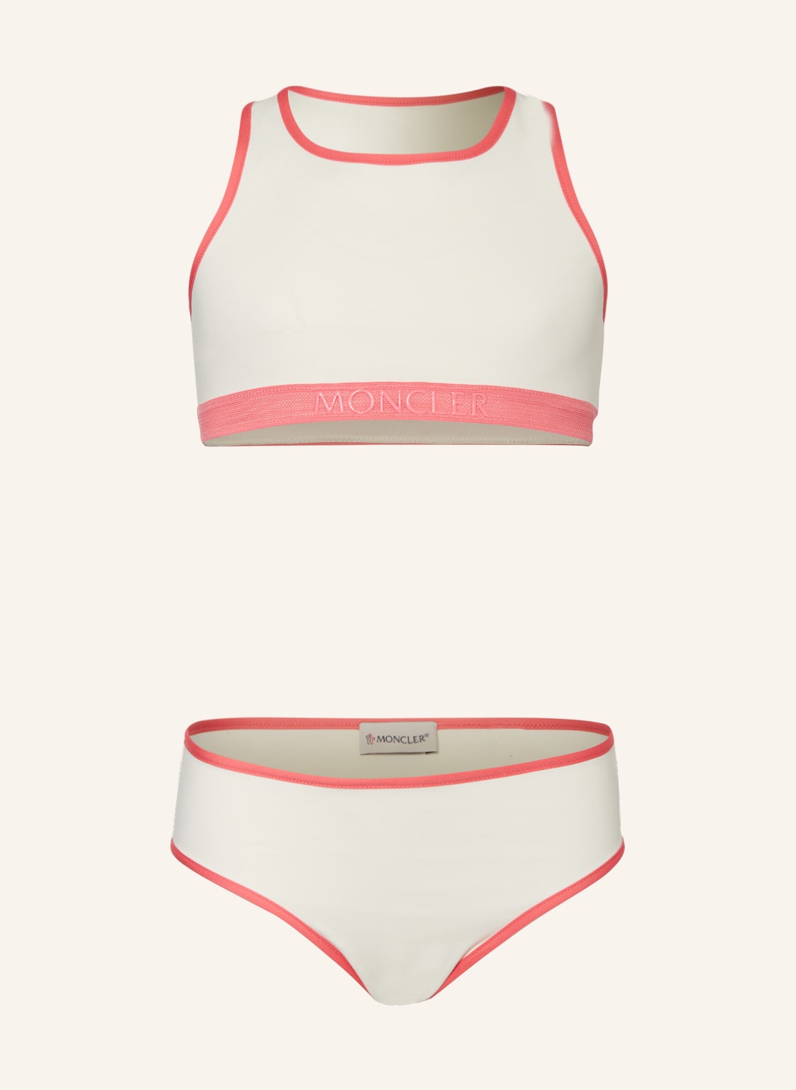 Moncler Enfant Bustier-Bikini beige Moncler Enfant Bustier-Bikini beige von MONCLER enfant