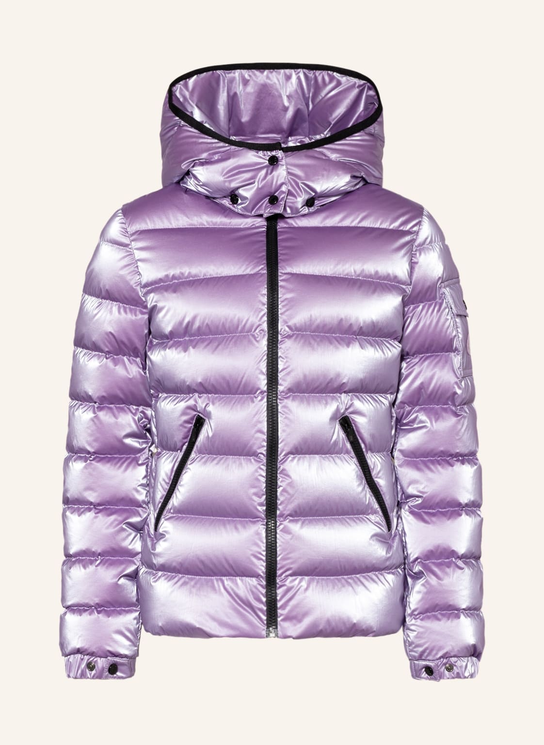 Moncler Enfant Daunenjacke Bady Mit Abnehmbarer Kapuze lila von MONCLER enfant