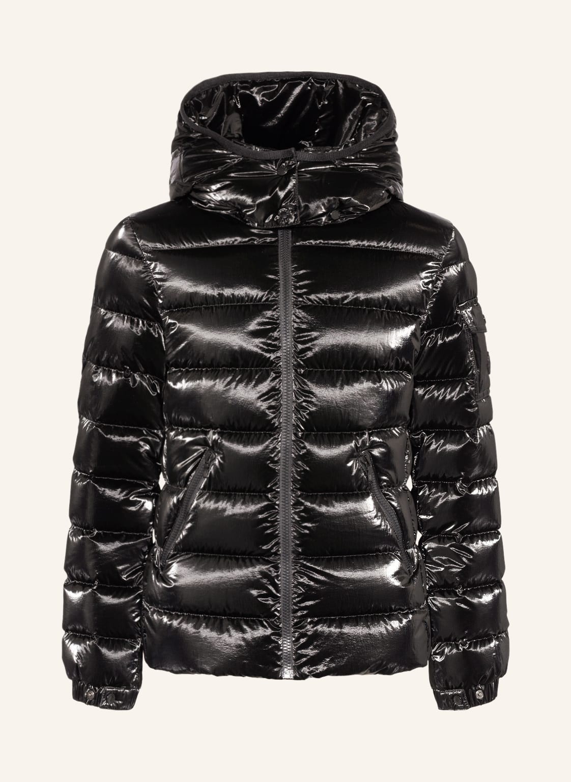 Moncler Enfant Daunenjacke Bady Mit Abnehmbarer Kapuze schwarz von MONCLER enfant