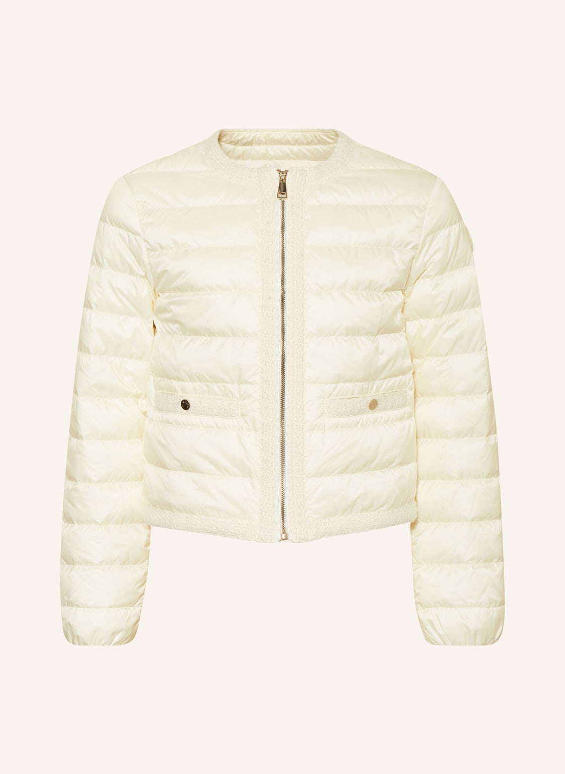 Moncler Enfant Daunenjacke Dafina Mit Glitzergarn weiss von MONCLER enfant