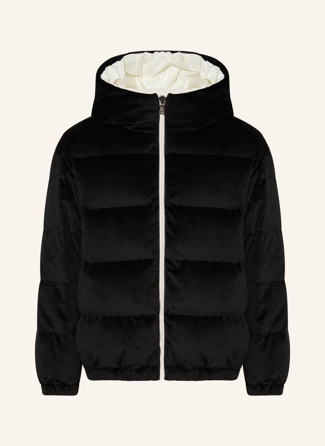 Moncler Enfant Daunenjacke Daos Aus Samt schwarz von MONCLER enfant