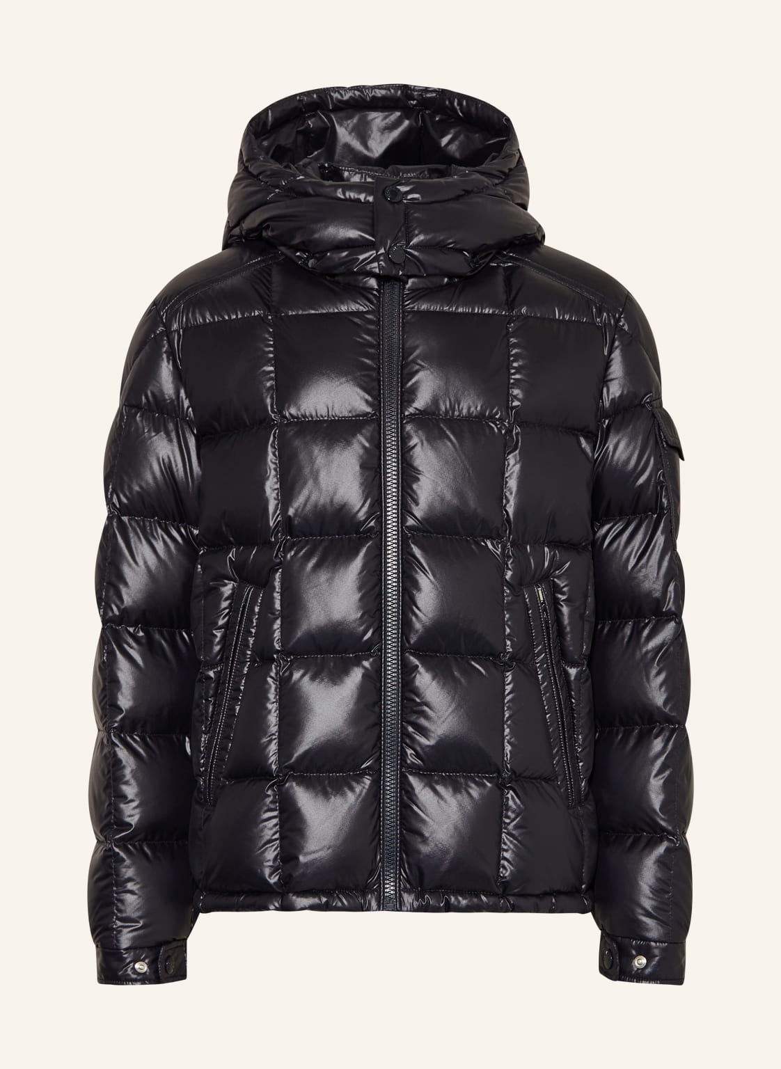 Moncler Enfant Daunenjacke Jeff Mit Abnehmbarer Kapuze blau von MONCLER enfant