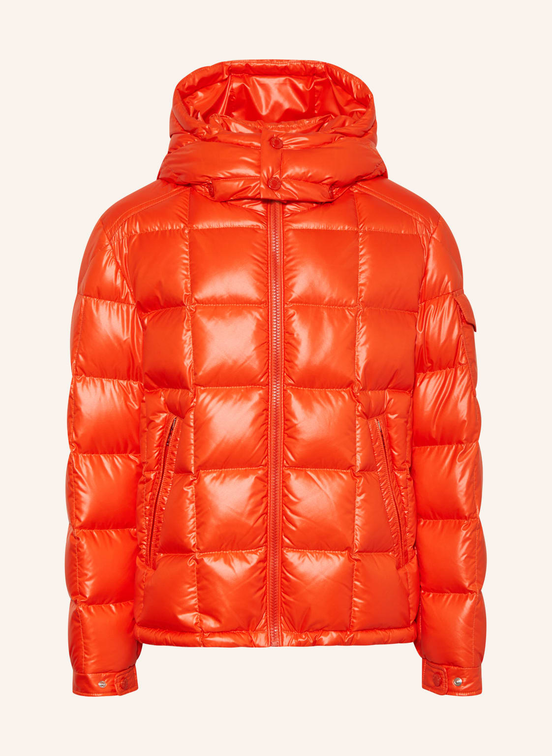 Moncler Enfant Daunenjacke Jeff Mit Abnehmbarer Kapuze orange von MONCLER enfant