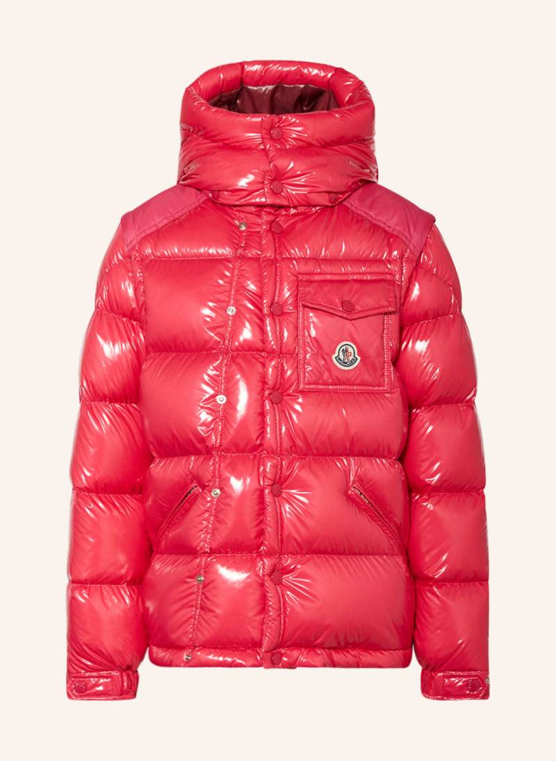 Moncler Enfant Daunenjacke Karakorum Mit Abnehmbarer Kapuze pink von MONCLER enfant